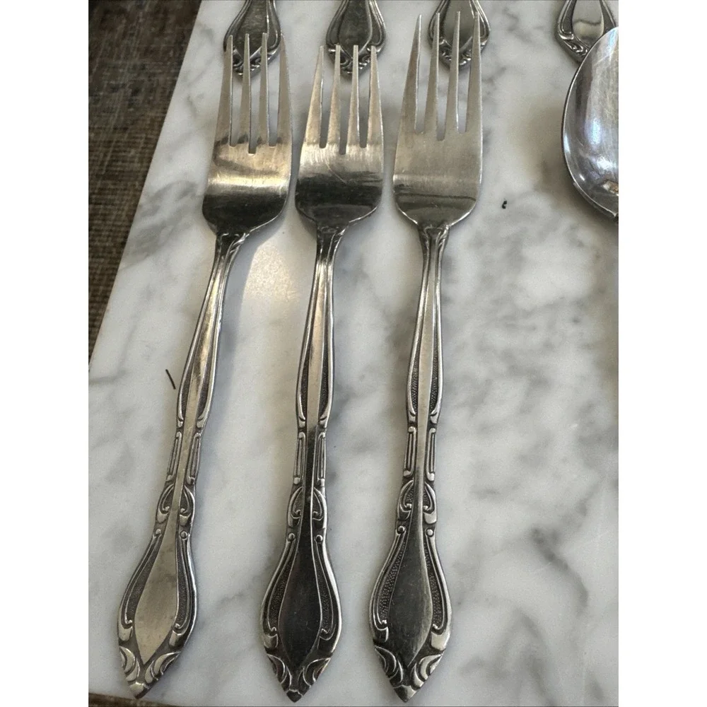 Stanley‎ Roberts Rogers Co Stainless Korea Auberge 3 Piece Place Setting (15)